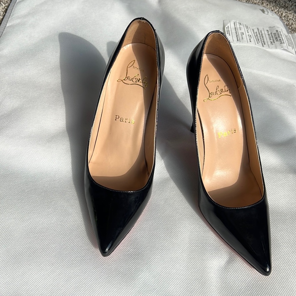 Christian Louboutin Glossy Black Pumps